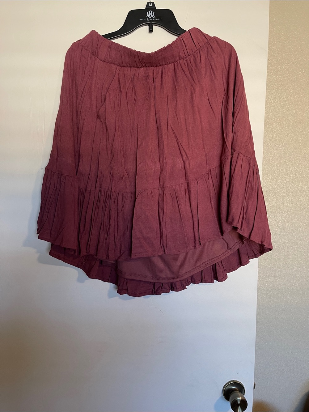 torrid Mauve Ruffle Skirt with pockets